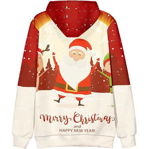 Holiday comfort <b>Christmas</b> <b>hoodie</b> designed for warm winter wear breathable softness cheerful patterns durable stitching - Product Image 6