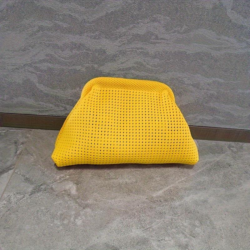 Dumpling Bag Fine Hollow Yellow