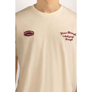 Camisetas de Manga Corta para Hombre, 100% Algodón, Corte Holgado, Tejido Jersey, Diseño Sólido con Logotipo, Transpirables, Antiarrugas, 200 Gramos Comprimidos - Product Image 5