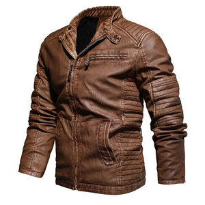 Women's Custom PU Leather Winter Jacket High Street Style Camouflage Pattern Fashionable for Men and Women - Product Image 4
