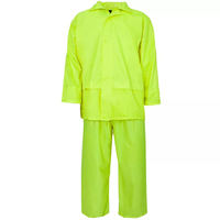 Conjunto de Traje Impermeable y Cortavientos de 2 Piezas con Cierre, Transpirable y Duradero, a Precios Económicos, 100% Poliéster