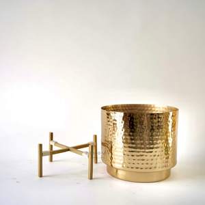 Decoración de mesa con acabado personalizado, florero de Metal, fabricante al por mayor, diseño hecho a mano, florero de Metal de latón - Product Image 6