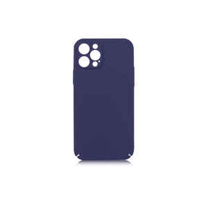 Étui de protection en silicone liquide premium TCMK Kapp Series pour iPhone 12 Pro, bleu marine, protection arrière du téléphone - Modèle XS & A22 - Product Image 1