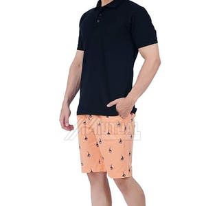 New Arrival <b>Men's</b> Printed Solid Pattern Casual <b>Shorts</b> Lightweight with Elastic Waist Closure Secure for Active Days with Pockets - Product Image 5