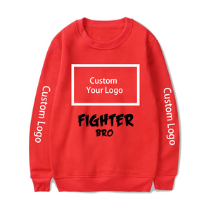 Sweat-shirt ras du cou en polyester vierge surdimensionné Sweat-shirt à manches longues en coton pour hommes - Product Image 1