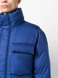 Chaqueta de invierno para hombre, abrigo para exteriores, logotipo de impresión personalizado de alta calidad, chaqueta acolchada recortada, abrigo deportivo con burbujas para hombre - Product Image 6