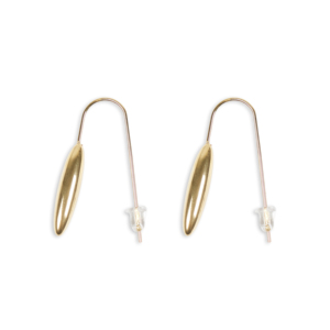 CUCOCUCA YXQ E118 Orecchini a perno in acciaio inossidabile dorato Orecchini a goccia/a perno dorati alla moda e versatili, adatti per l'uso quotidiano - Product Image 1