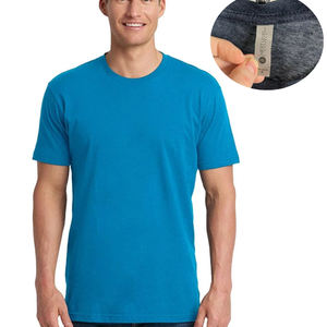 Camiseta Unisex de tres mezclas con logotipo personalizado 50% poliéster, 25% algodón hilado en anillo peinado, 25% camisetas clásicas Unisex de cuello redondo de rayón - Product Image 1