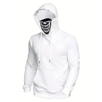 Sweat à capuche Ninja ultra doux et chaud pour l'hiver, sweat à capuche Sherpa pour hommes, veste en coton et laine d'agneau
