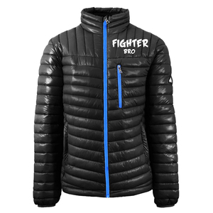 Chaqueta acolchada con capucha para hombre con logotipo personalizado para abrigos de burbujas de invierno decoración bordada cortavientos - Product Image 1