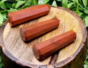 เสาหินพลอยรักษาจุดคริสตัลแกะสลักสไตล์ฮวงจุ้ยงานฝีมือหินกึ่งมีค่า - Product Image 1