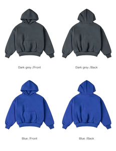 À la mode 420 gsm pull à capuche hommes lourd en détresse gros sweats à capuche surdimensionné pierre vintage lavé sweats à capuche blanc - Product Image 5