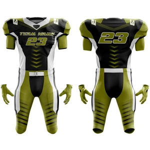 Nouveau meilleur ensemble d'uniformes de Football américain sublimé pour les jeunes entièrement personnalisé entraînement respirant chaud vêtements de sport uniforme américain - Product Image 5