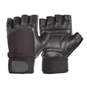 Gants de sport unisexes en daim respirant à demi-doigts, vente en gros, design personnalisé, musculation, haltérophilie, entraînement physique - Product Image 4