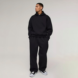 Dernière personnalisation en gros prix d'usine Dernier homme survêtement surdimensionné Boxy homme avec entonnoir à col zippé Survêtement léger pour homme - Product Image 1