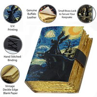 Journal en cuir arbre de vie Harry P inspiré SpellBook avec serrure en pierre de lune 400 pages imprimé journal d'écriture d'horreur à couverture rigide