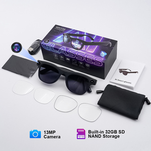 Lentes Inteligentes WAKEOK con Cámara de 13MP, 32GB de Almacenamiento, Asistente de Voz con IA, Control por Aplicación, Carga Magnética y Traducción en Tiempo Real - Product Image 1