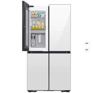 Frigorifero STANDARD NEW BE a 4 porte con apertura francese (29 Cu. Ft.) Ft.) con Family Hub in vetro bianco - Product Image 1
