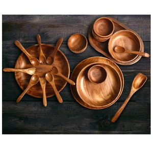 Ensemble de table en bois en gros 100% ensemble de table de service en bois fait à la main de taille personnalisée faite à la main - Product Image 6