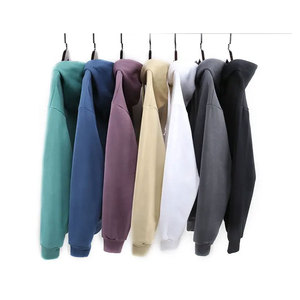 Sweat à capuche en molleton épais 500 GSM, épaules tombantes, 100% coton, broderie personnalisée, impression numérique - Product Image 3