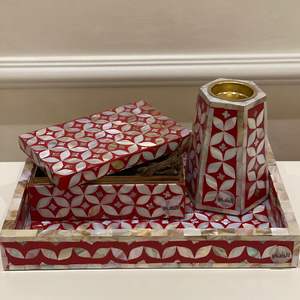 ชุดเตา bakhoor ฝังมุกงานแฮนด์เมดสุดพิเศษที่เป็นที่ต้องการมากที่สุดสำหรับพิธีทางวัฒนธรรม - Product Image 1