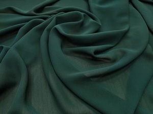 <b>Green</b> Chiffon <b>Fabric</b> by the Yard-Lightweight & Sheer for Girls' Dresses Car & Bag Use - Product Image 3