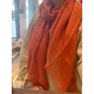 Pañuelo de Lino Sienna de Alta Calidad, Hijab Étnico Modesto de Satén, Tejido de Seda Transpirable, 75x200cm, para Mujer, Verano - Product Image 2