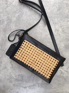 Galina Rattan Purse, Rattan Crossbody, Cane Crossbody, Cane Webbing Purse, Cane Wristlet - Product Image 4