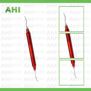 Ensemble de détartreurs dentaires Gracey 7 pièces en acier inoxydable de haute qualité, manuel, certifié CE, instrument de classe I, modèle AH-100, fabricant - Product Image 3