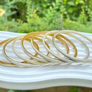 Bracelets en corne de buffle de qualité supérieure, finition polie, accessoires de mode pour femmes, vente en gros en provenance d'Inde, f s i - Product Image 1