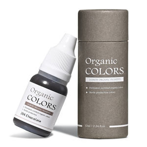 Tinta de Tatuaje Manual Orgánica Sin Nicotina Lashmonster Color Ombre 204 Chocolate, Pigmento de Microblading Semipermanente y Permanente para Maquillaje - Product Image 1