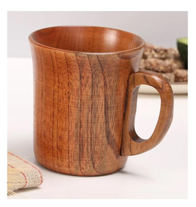 แก้วไม้คุณภาพดีที่สุด 100% และแก้วกาแฟสโตนแวร์สีดำรูปทรงชา พร้อมงานฝีมืออินเดีย ขายดี - Product Image 1