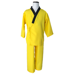 Traje de Kareta de alta calidad para adultos personalizable cómodo para hombres y mujeres para artes marciales y ropa en color negro y amarillo - Product Image 4