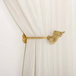 Most Selling <b>Curtain</b> Hold Backs Brass <b>Curtain</b> <b>Hooks</b> Abstract Rose Decoration <b>Curtain</b> Tiebacks at Affordable Price - Product Image 2