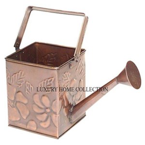 Antique Rustic Farmhouse Metal <b>Water</b> <b>Can</b> with Golden Polished Finished a Beautifully Weathered Patina for a Timeless Appeal - Product Image 5