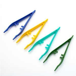 Short Handle <strong>Tweezers</strong> <strong>10cm</strong> Independent Packing Factory Price Plastic Disposable Medical <strong>Tweezers</strong> - Product Image 5