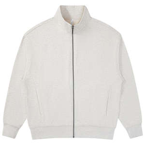 Sudadera con Cremallera Completa para Hombre, Algodón, Poliéster, Felpa, Sudadera Lisa sin Capucha, Fabricante Exportador - Product Image 6