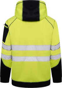 เสื้อกันหนาวนิรภัยแบบใหม่ ขายส่ง มาตรฐาน ANSI Class 2 กันน้ำ มีไฟ LED แสดงความปลอดภัย พร้อมโลโก้สั่งทำพิเศษ สำหรับงานเตือนภัย ความปลอดภัยในการทำงานในฤดูหนาว ผลิตจากผ้าฝ้าย - Product Image 5