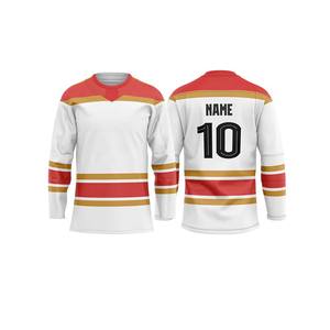 Maillot de hockey sur glace en polyester de haute qualité conception libre impression par sublimation logo uniforme de hockey sur glace personnalisé - Product Image 5