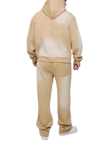 2026 Screen Printing Heavyweight Sun Faded Hoodie <b>Men</b> Oversized ACID Wash Vintage Tracksuit For <b>Men</b> <b>Flared</b> Tracksuit - Product Image 5
