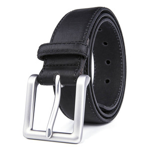 2023 Cow Hide Leather Grey <b>Belt</b> Steel Buckle Adjustable Men's Luxury Wrap <b>Belt</b> - Product Image 3