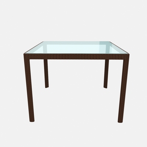 โต๊ะรับประทานอาหารพร้อมกระจกด้านบน (lco/005/003) - Product Image 4