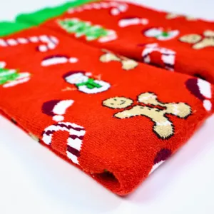 Calcetines de Algodón con Estampado Navideño, 100% Algodón, Deportivos, Antibacterianos, Absorbentes de Sudor, Personalizables con Técnicas de Sublimación Digital - Product Image 2