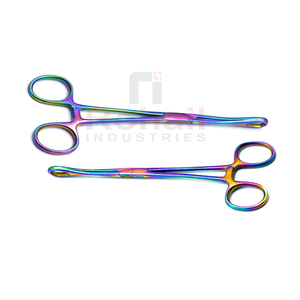 Outils de perçage corporel multicolores pour les lèvres, les oreilles, le nez, le ventre, Piercing, pince à pendington fendue en acier inoxydable, poinçon cutané - Product Image 1