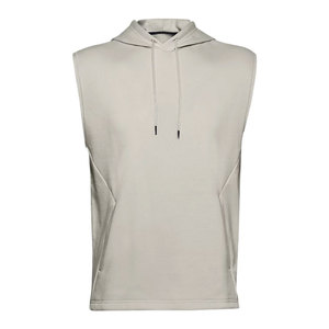 Hot Selling Men's Plus Size Gym Tank Top Blank Cut-Off Sleeveless Shirt Fitness <b>Hoodie</b> for <b>Summer</b> - Product Image 3