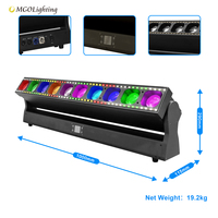 Barre de lumière LED 10x60W RGBW Pixel Zoom avec Strobe Beam Wash, pour DJ, club, fête, concert, événement