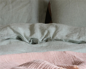 Nouvelle version 2026 – Drap de lit imprimé en lin naturel doux, fait main exclusif, 400 fils/cm², écologique avec finitions élégantes - Product Image 4