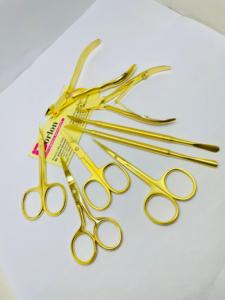 Herramientas para el cuidado de las uñas de estilo japonés chapado en oro con logotipo personalizado, nuevo diseño, pinzas para cutículas de acero inoxidable y tijeras empujadoras de cutículas - Product Image 3