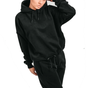 Vente en gros de survêtements de sport personnalisés pour femmes, vêtements de fitness décontractés respirants pour la salle de sport, costume de sport d'hiver de couleur unie - Product Image 5