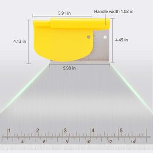 Grattoir à pâte 2 en 1 en silicone écologique, coupe-pâte flexible, grattoir à bol, pour <span class=keywords><strong>pain</strong></span>, pizza, gâteau, pâtisserie - Product Image 2